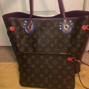 Louis Vitton flamingo neverfull MM